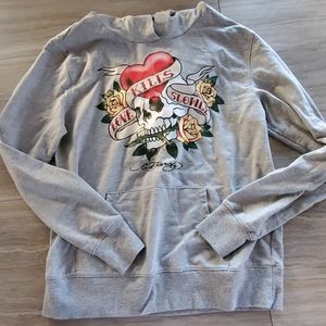🌵3 for $15!!! Hooded Ed Hardy Shirt